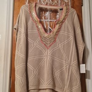 Moda International Oversized Cover Up Poncho